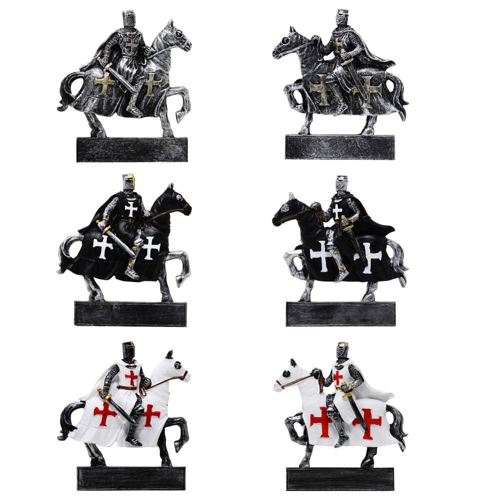 12er Set Magnete Ritter auf Pferd mit Personalisierung