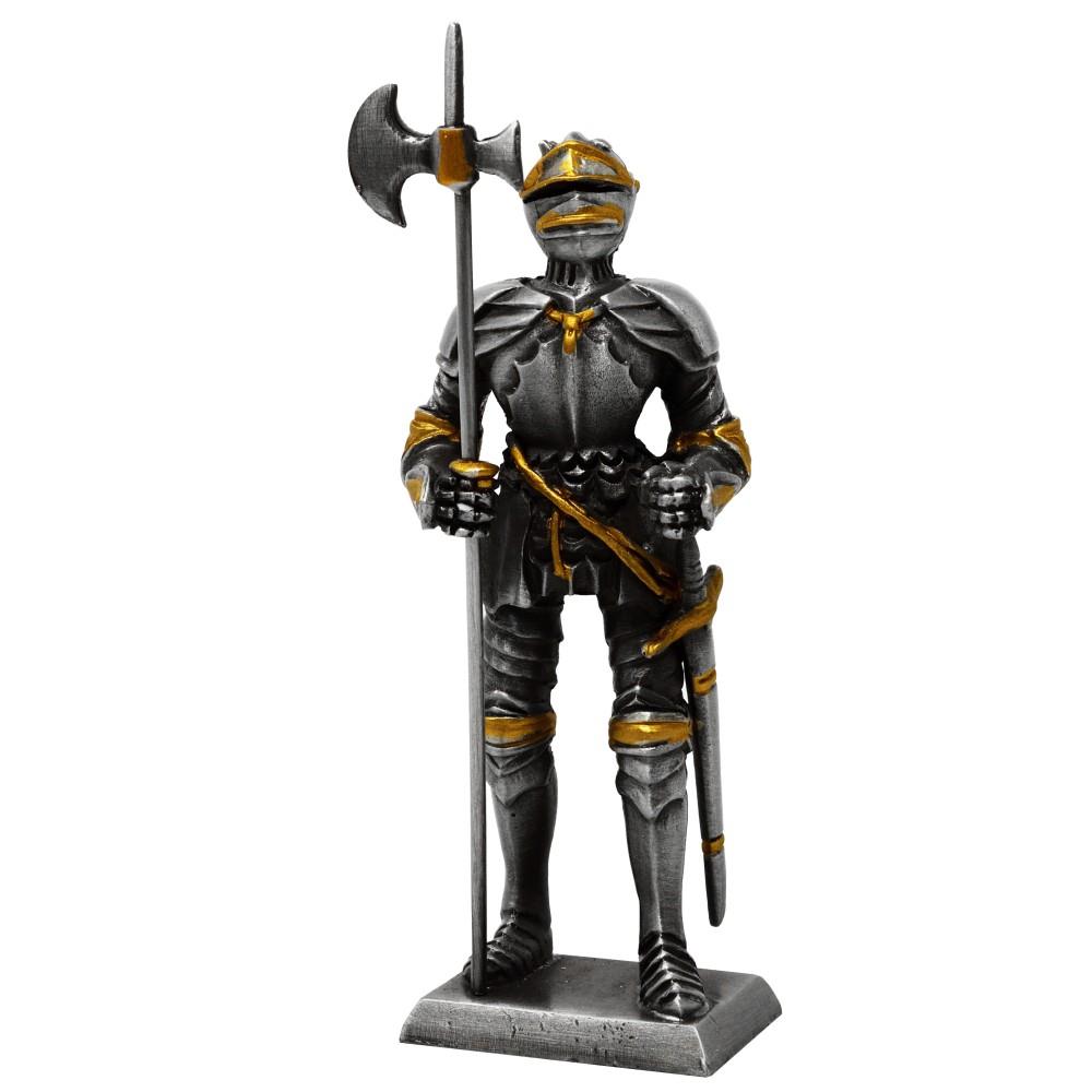 Zinnritter mit Hellebarde