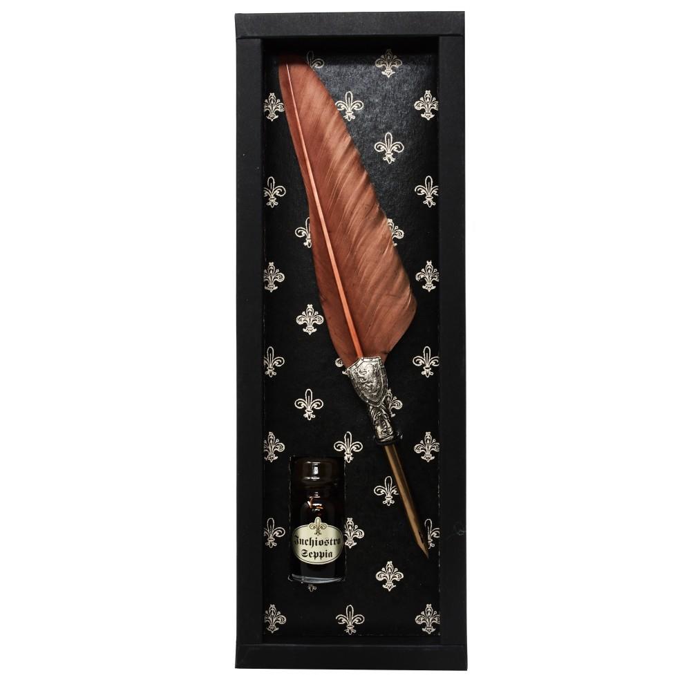 Schreibfeder Set Löwe mit Tinte