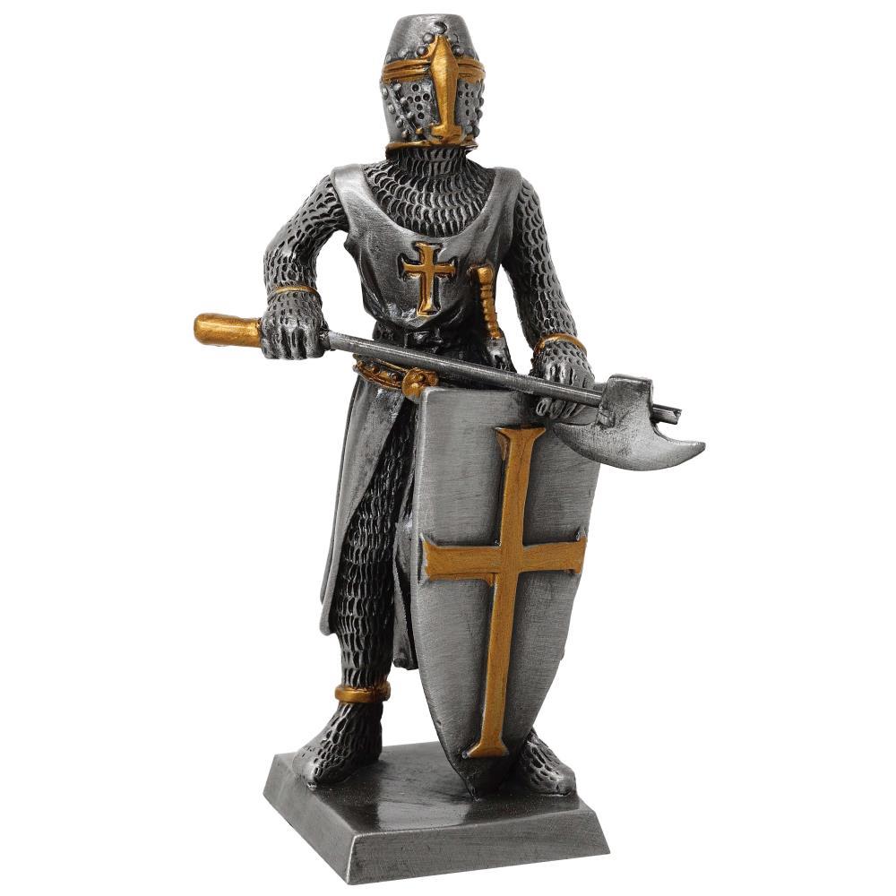 Pewter Knight with ax and shield
