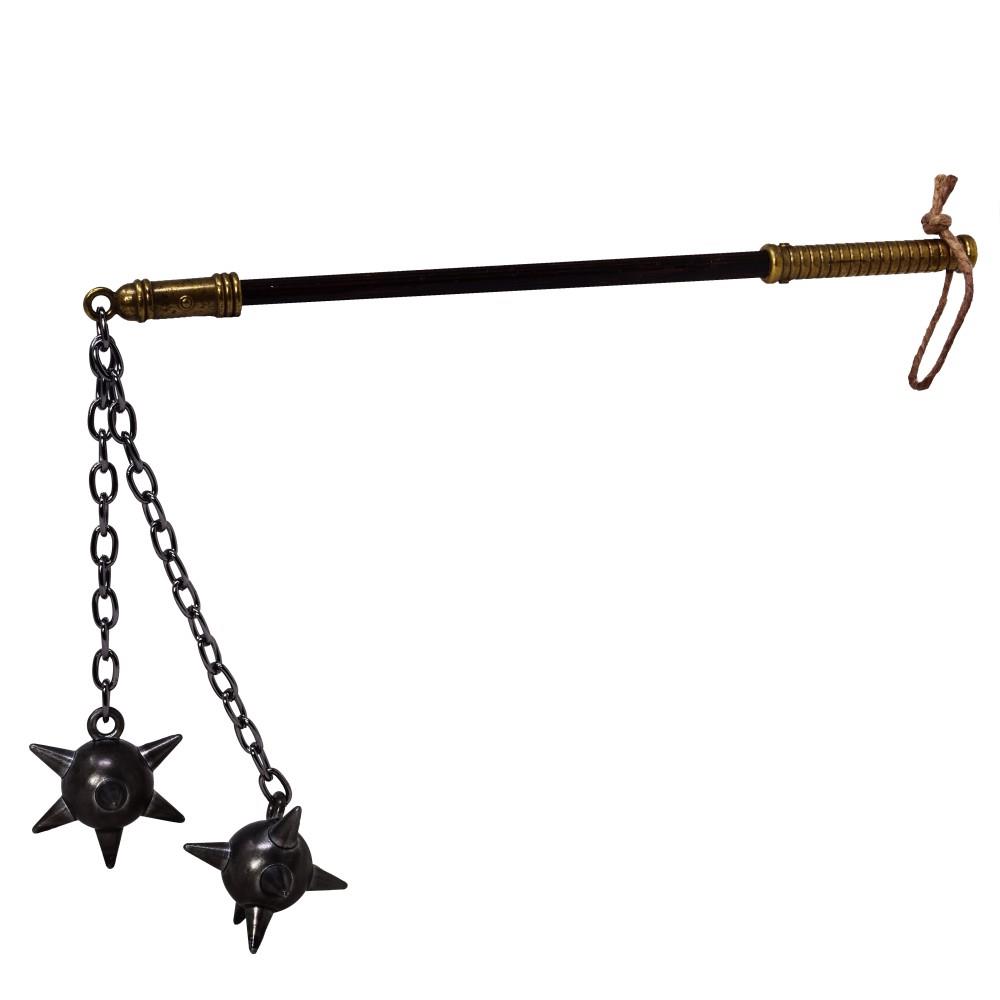 Decorative morning star with two balls